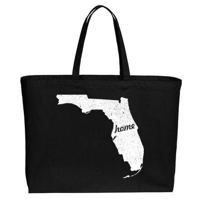 Florida Home State Cotton Canvas Jumbo Tote