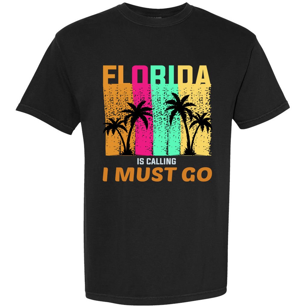 Florida Is Calling I Must Go Vintage Summer Beach Sun Comfort Colors T-Shirt