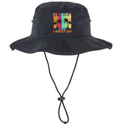 Florida Is Calling I Must Go Vintage Summer Beach Sun Bucket Hat
