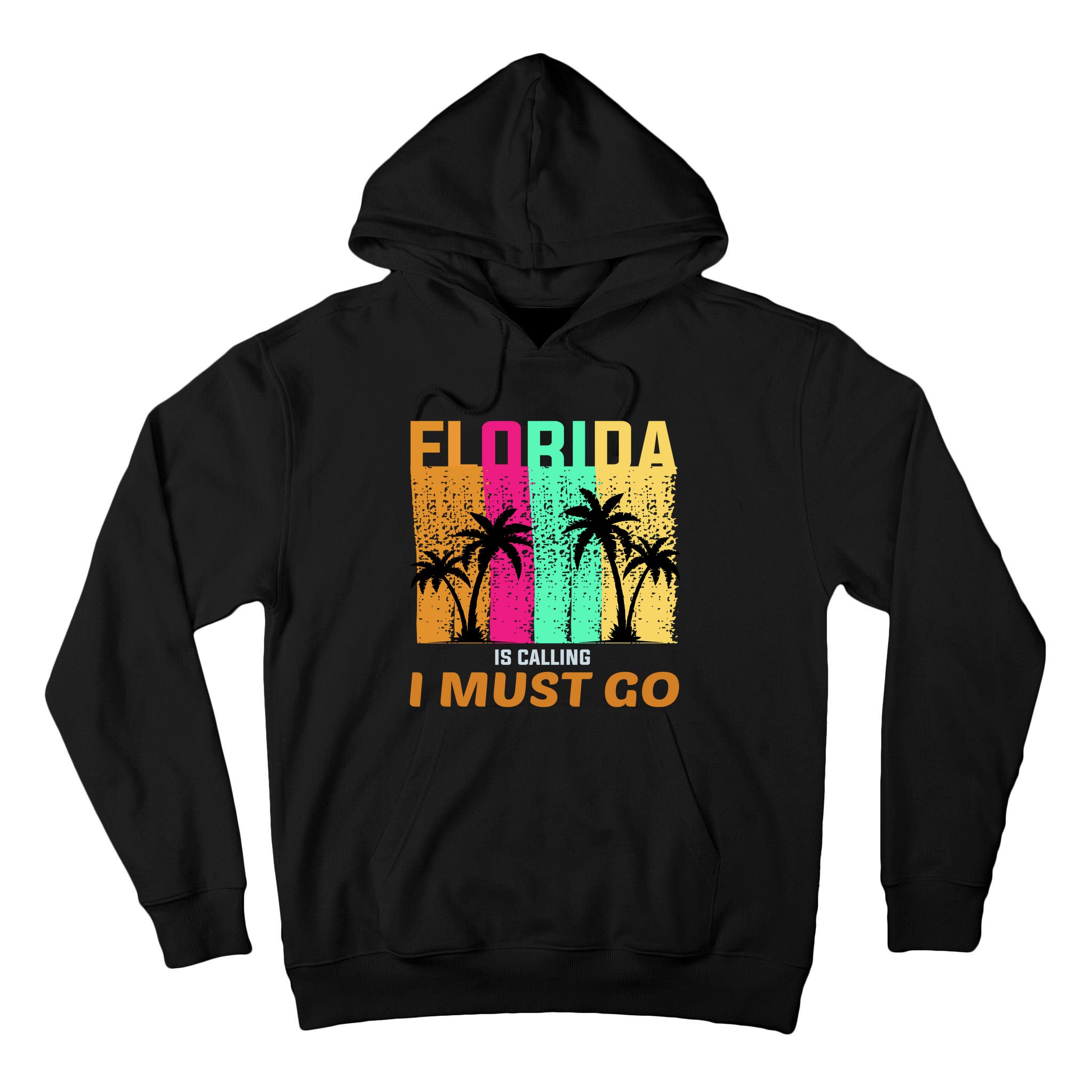 Florida Is Calling I Must Go Vintage Summer Beach Sun Tall Hoodie
