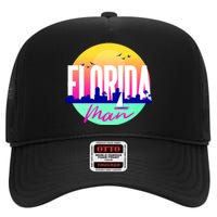 Florida Man High Crown Mesh Back Trucker Hat