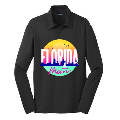 Florida Man Silk Touch Performance Long Sleeve Polo