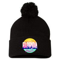 Florida Man Pom Pom 12in Knit Beanie