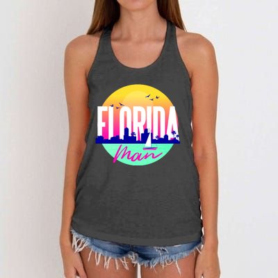 Florida Man Women's Knotted Racerback Tank