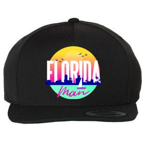 Florida Man Wool Snapback Cap