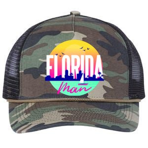 Florida Man Retro Rope Trucker Hat Cap