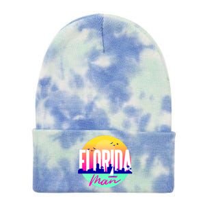 Florida Man Tie Dye 12in Knit Beanie