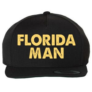 Florida Man Meme Wool Snapback Cap