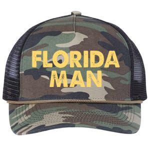 Florida Man Meme Retro Rope Trucker Hat Cap