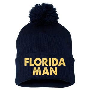 Florida Man Meme Pom Pom 12in Knit Beanie