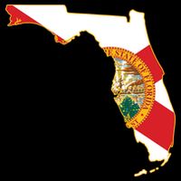 Florida Map State Flag City Backpack