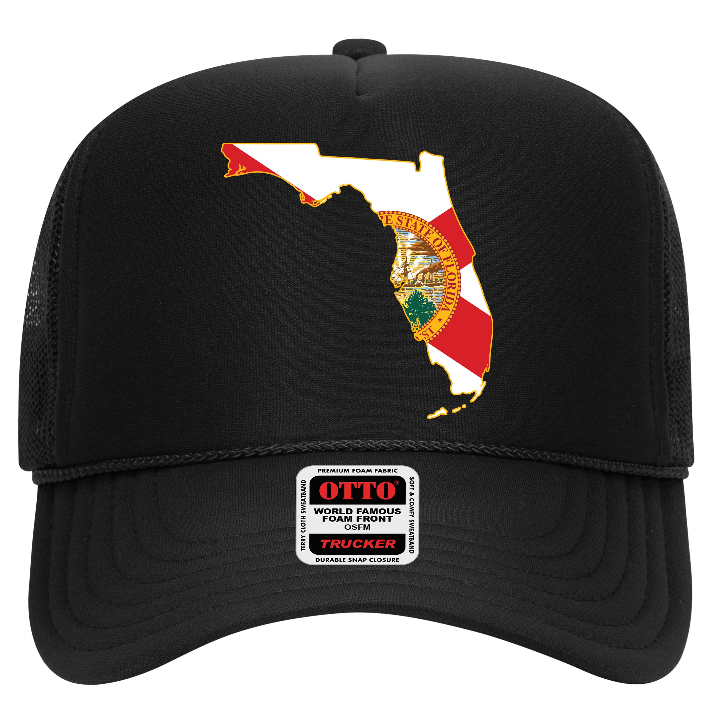 Florida Map State Flag Hat
