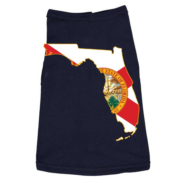 Florida Map State Flag Doggie Tank