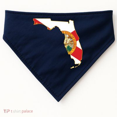 Florida Map State Flag USA-Made Doggie Bandana