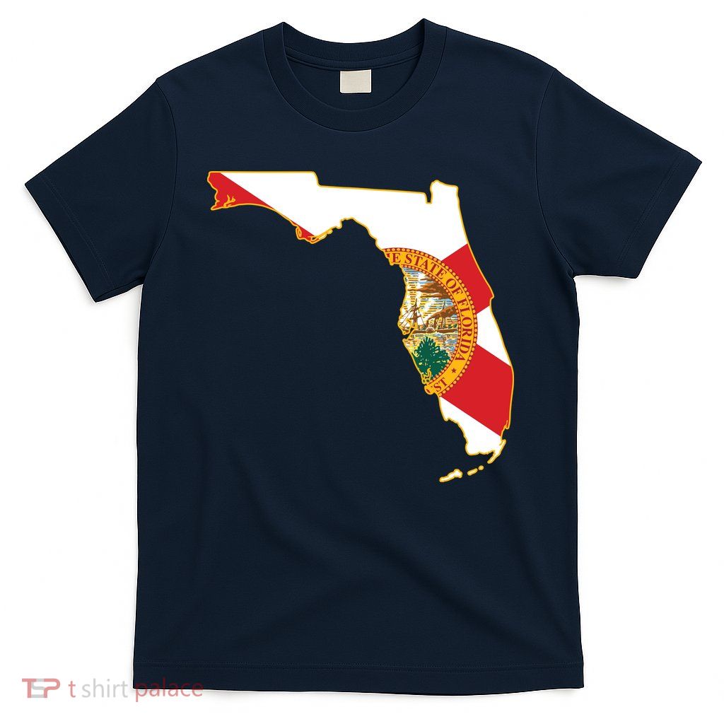 Florida Map State Flag T-Shirt