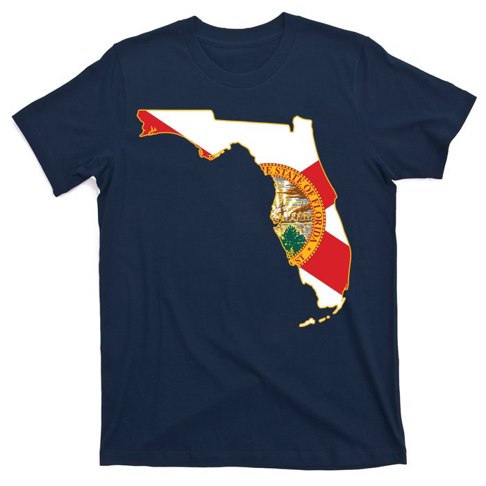 Florida Map State Flag T-Shirt