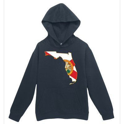 Florida Map State Flag Urban Pullover Hoodie