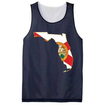 Florida Map State Flag Mesh Reversible Basketball Jersey Tank