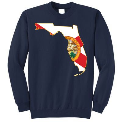 Florida Map State Flag Tall Sweatshirt