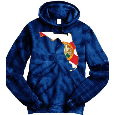 Florida Map State Flag Tie Dye Hoodie