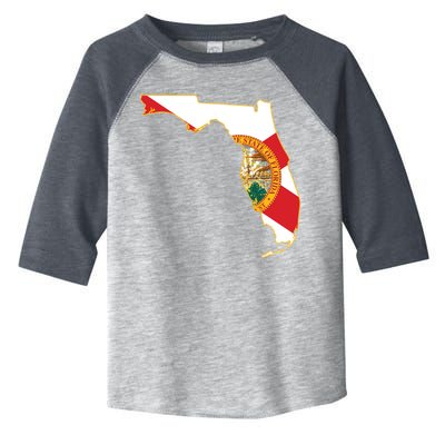 Florida Map State Flag Toddler Fine Jersey T-Shirt