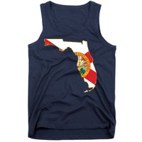 Florida Map State Flag Tank Top