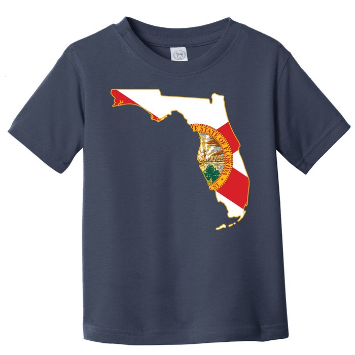 Florida Map State Flag Toddler T-Shirt