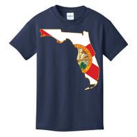 Florida Map State Flag Kids T-Shirt