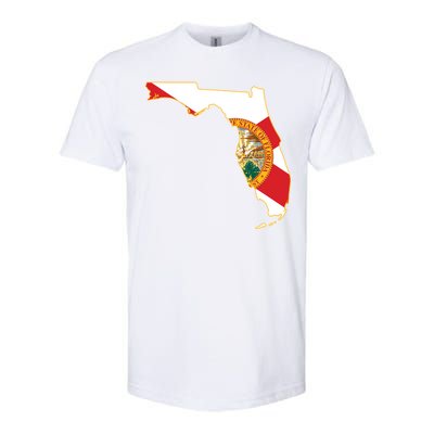 Florida Map State Flag Softstyle® CVC T-Shirt