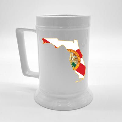 Florida Map State Flag Beer Stein