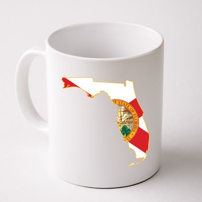 Florida Map State Flag Coffee Mug