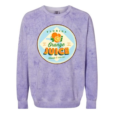 Florida Orange Juice Vitamin C Everyday Colorblast Crewneck Sweatshirt