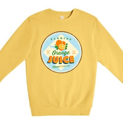 Florida Orange Juice Vitamin C Everyday Premium Crewneck Sweatshirt