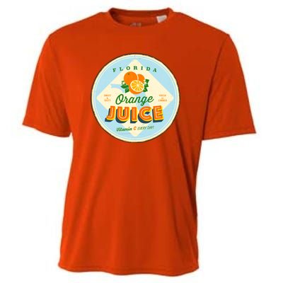 Florida Orange Juice Vitamin C Everyday Cooling Performance Crew T-Shirt