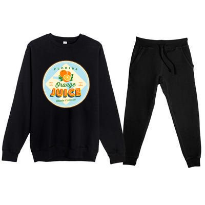 Florida Orange Juice Vitamin C Everyday Premium Crewneck Sweatsuit Set