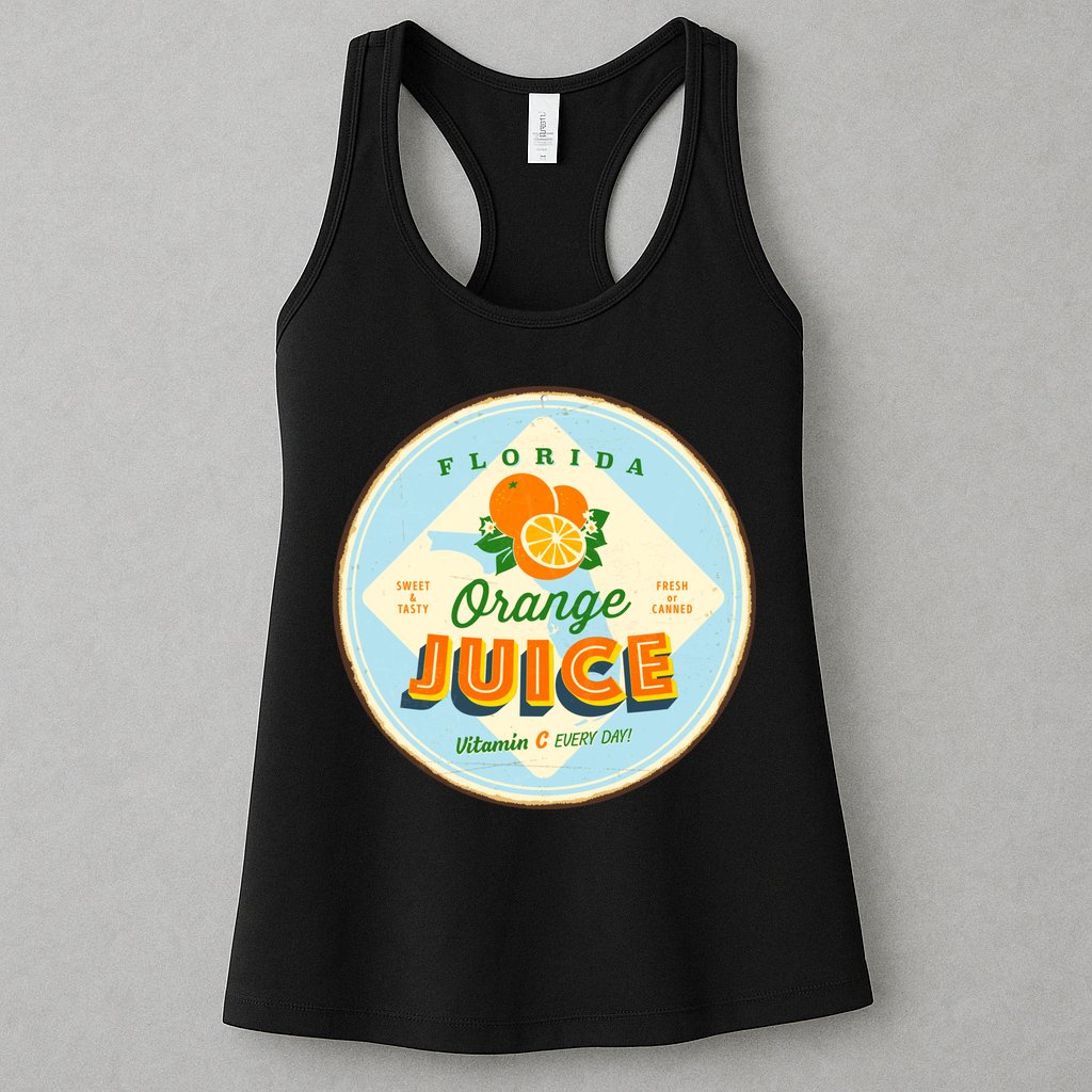 Florida Orange Juice Vitamin C Everyday Womens Tank Top