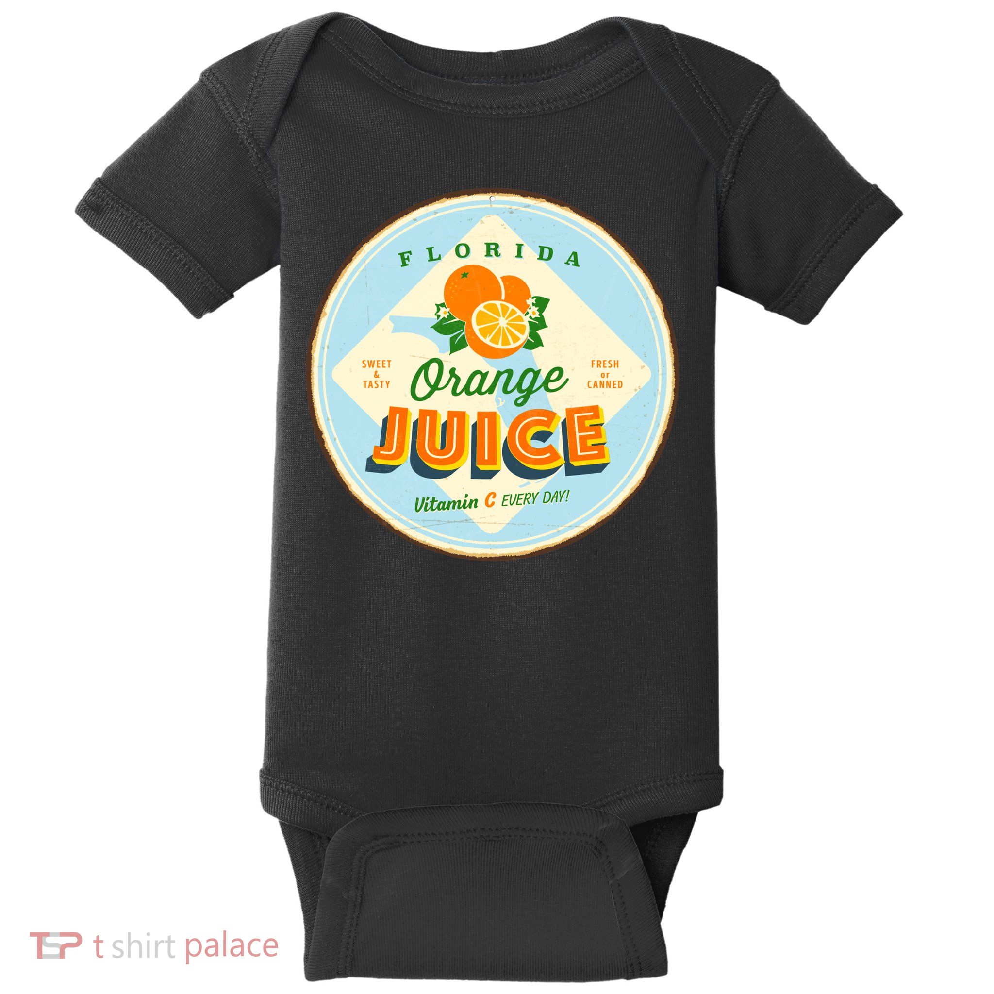 Florida Orange Juice Vitamin C Everyday Baby Bodysuit