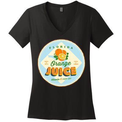 Florida Orange Juice Vitamin C Everyday Women's V-Neck T-Shirt