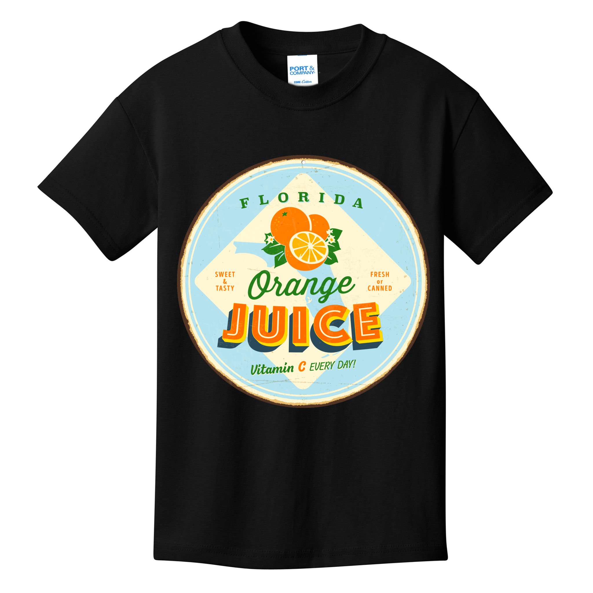 Florida Orange Juice Vitamin C Everyday Kids T-Shirt