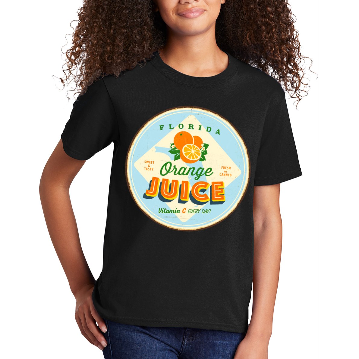 Florida Orange Juice Vitamin C Everyday Kids T-Shirt