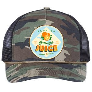 Florida Orange Juice Vitamin C Everyday Retro Rope Trucker Hat Cap