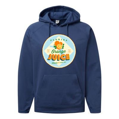 Florida Orange Juice Vitamin C Everyday Performance Fleece Hoodie