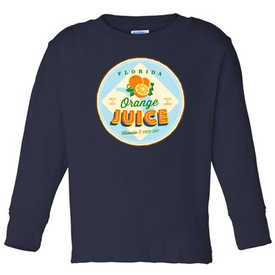 Florida Orange Juice Vitamin C Everyday Toddler Long Sleeve Shirt