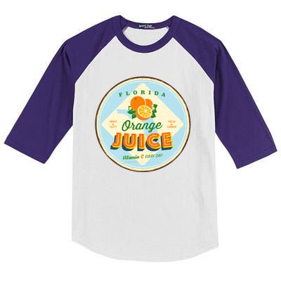 Florida Orange Juice Vitamin C Everyday Kids Colorblock Raglan Jersey