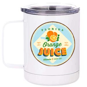 Florida Orange Juice Vitamin C Everyday 12 oz Stainless Steel Tumbler Cup