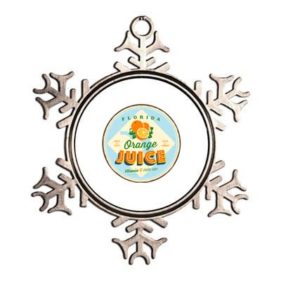 Florida Orange Juice Vitamin C Everyday Metallic Star Ornament