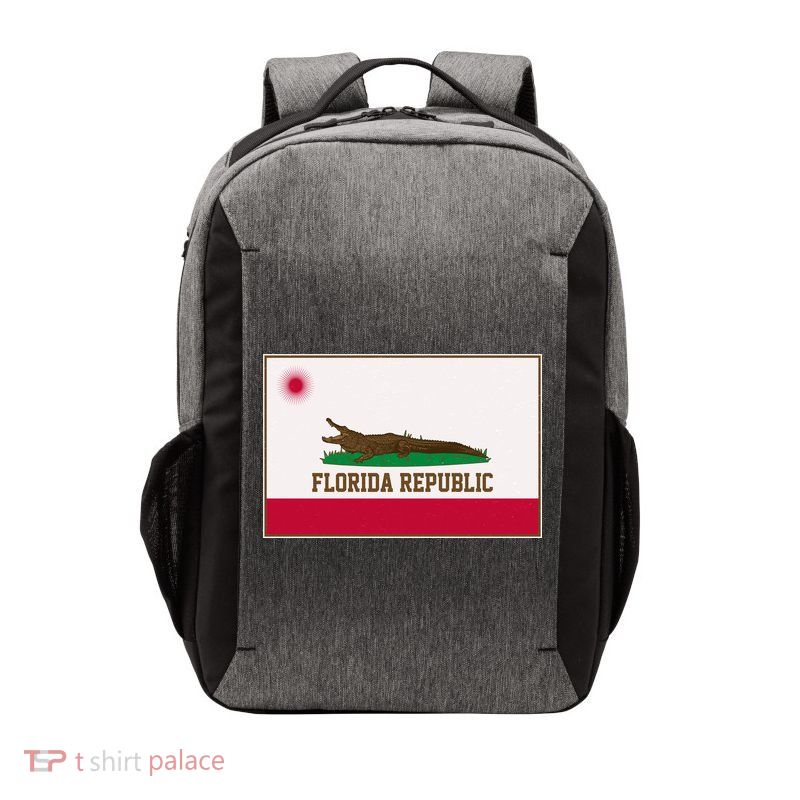 Florida Republic Vintage Alligator Flag Vector Backpack