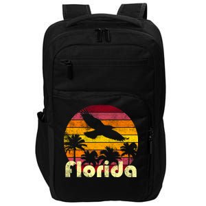 Florida Retro Sunset Impact Tech Backpack