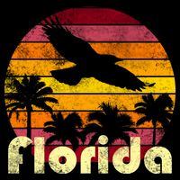 Florida Retro Sunset Backpack