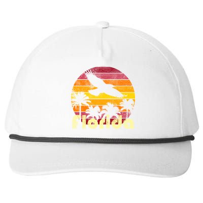 Florida Retro Sunset Snapback Five-Panel Rope Hat